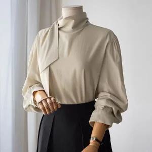 (안나앤플러스) 빌릿 타이 블라우스[셔츠DYM4] 빅사이즈