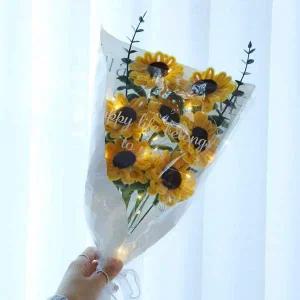 [셀러에이드]공예 해바라기 꽃다발 만들기 소품세트