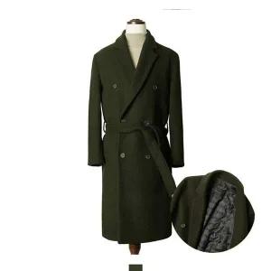 남자롱코트 울모직 더블로브코트 겨울롱코트