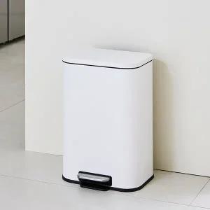 [한샘] 디럭스 스텐 페달 휴지통 20L 화이트