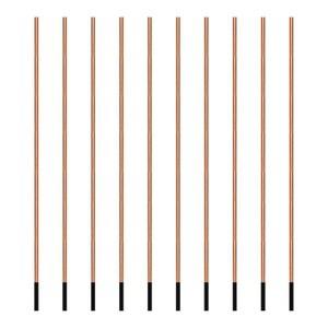 구리 코팅 도공 탄소봉, 금속 절단 및 도공용 흑연봉 용접봉, 10PCS