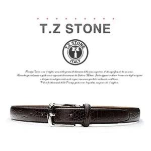 티지스톤-TZ1D101DB클래식 악어패턴다크브라운벨트 남성벨트 패션벨트
