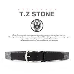 티지스톤-TZ1D111BK 캐주얼 모직면 블랙벨트 남성벨트 가죽벨트 허리띠