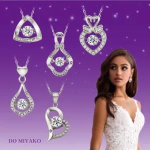 도미야꼬) 다이아몬드 목걸이 진주 선물 프러포즈 다이아 진주 선물 프러포즈