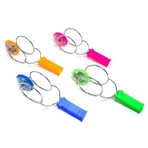 뱅뱅 UFO 팽이 1개 LED 불빛 자석 고리 장난감 굴렁쇠 자이로