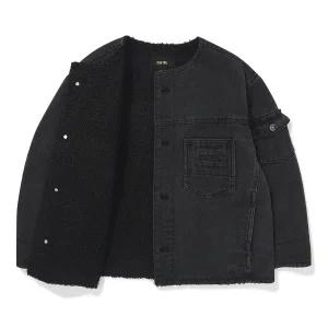 [AK원주점] [블루테일] AZH2JK01BK 퍼 안감 블랙 데님 자켓
