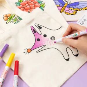 패브릭 에코백 DIY 만들기 색칠 놀이 공부