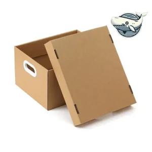 다목적 조립식 박스 수납함 손쉬운 소품 정리함 다용도 정리 정돈 깔끔 책 손잡이종이