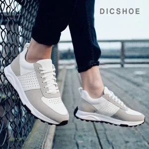 [딕슈] 남성 소가죽 키높이 캐주얼 스니커즈 운동화 4cm SKMS240