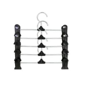 (대형 5P) 고급형 바지 걸이/옷걸이/집게/세탁소/논슬립/스텐/정장/양복/철옷걸이/무타공/옷집게/큰옷걸이