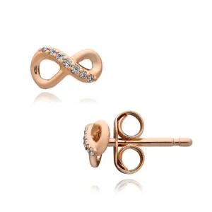판도라 288820C01 로즈 스파클링 인피니티 스터드 귀걸이