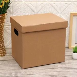 DIY 크라프트 수납 종이박스 박스보관함 리빙박스 다용도수납함 다용도정리함 뚜껑상자 보관박스