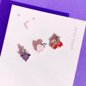 [콩심팥심]과일피어싱 아웃컨츠 낱개판매 여성팬티 여자사각팬티