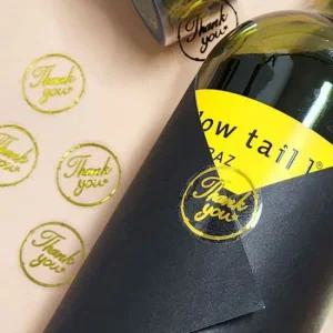 답례품 감사 땡큐스티커 청첩장 선물 투명스티커