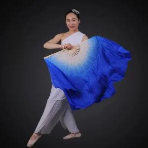 댄스 너슬부채 실크 공연 부채 무용 그라데이션 워십