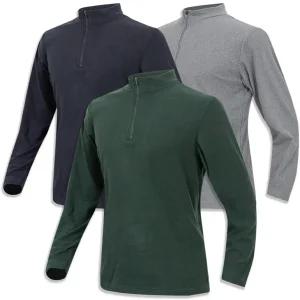 [디바옴므]겨울 하프 기모 집업 반목 후리스 보온 티셔츠 목폴라