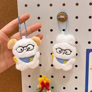 애니멀 스쿨 인형키링 가방고리 열쇠고리 키링 인형 토끼 곰돌이 안경 헤드폰