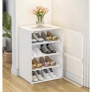 외부 현관신발장 현관장 보관함 방수 실외 신발 화이트 4단 신발장