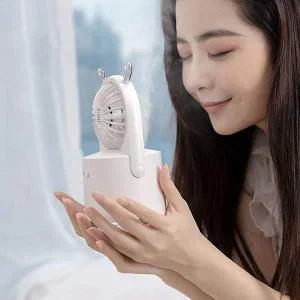 솔솔바람 가습기 선풍기 무드등 USB 미스트선풍기