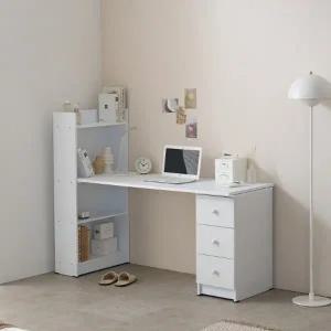 [텐스페이스]심플 1500 공부방 책상 테이블 책장 서랍세트 ITG250R(착불)