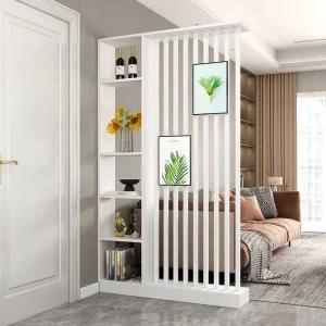 파티션 가벽 칸막이 공간분리 인테리어 가림막 원목 무타공 거실 침실 우드 간살