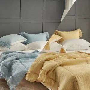 네프 스프레드 베개커버 퀸 세트 베이지