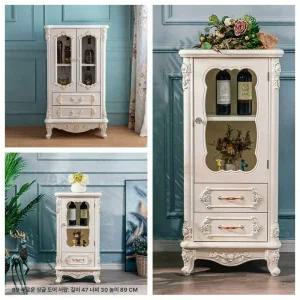 북유럽 엔틱 장식장 빈티지 수납장 진열장 인테리어