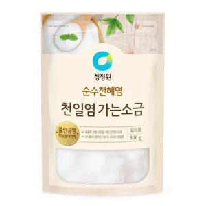 [얌얌마켓] 청정원 천일염 가는소금 500g 1kg 청정 신안 국내산 소금
