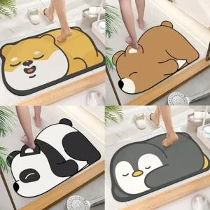 빨아 쓰는 발매트 미끄럼 방지 동물 규조토/욕실/깔개/발판/샤워실/욕실용/화장실용/매트/놀이방/가정용