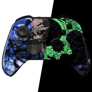 One 컨트롤러 시리즈 2 모델 1797 용 익스트림레이트 교체용 페이스플레이트 커버, 코어용 커스텀 프론트 하우징 쉘 - 글로우 인 다크 지구 군주의 각성