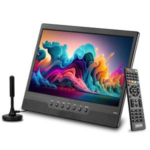 주방, RV 및 캠핑용 충전식 배터리-디지털 ATSC 튜너-안테나 USB/HDMI/AV 슬롯이 장착된 14인치 소형 휴대용 TV(WiFi/Bluetooth/Satellite는 사용