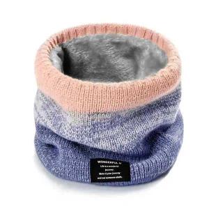 [콩심팥심]투톤 방한 목토시 넥워머 털니트 겨울 보온 한파 배색 뜨개넥워머