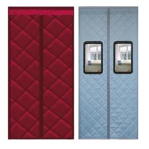 누빔 외풍차단 벨벳 두꺼운 현관 높이 중문 방한커튼 겨울 방풍 단열