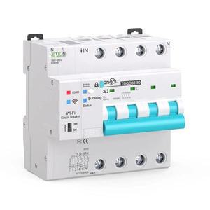TUYA MCB 와이파이 전력 측정 회로 차단기  스마트 라이프 타이머 리모컨  자동 무선 재폐쇄 스위치