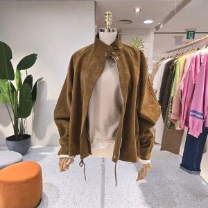 [대구백화점] [에잇컨셉]루즈핏 하이넥 스웨이드 점퍼(C24J7FJP023)