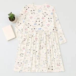 겨울필수템 피치기모 여성 홈웨어 원피스 빅사이즈 캐릭터 수면...