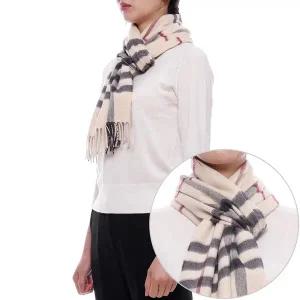 [버버리] 25FW 여성 체크 캐시미어 머플러 (8077884 STONE W 25F)
