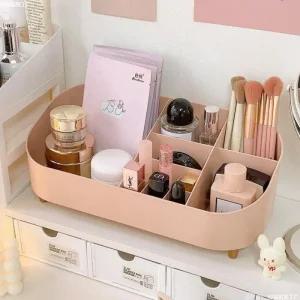 립스틱 브러쉬 화장품 정리 대 함 인디핑크 수납 보관