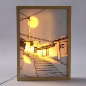 캔버스 그림 선물 1P 조명 소품 LED 벽장식 액자