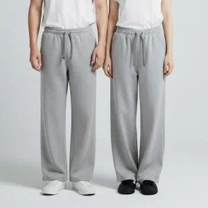 여성트레이닝복 보아털 트레이닝 바지 와이드 일자 보아털 기모 빅사이즈 츄리닝 팬츠