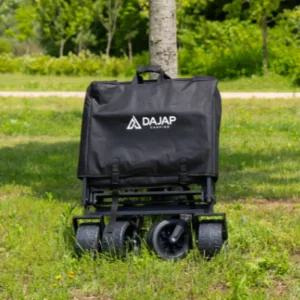 다잡 접이식 대형 캠핑 웨건 카트 뒷문개방형 블랙