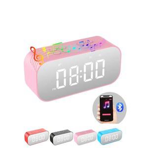 침실용 AFK 알람 시계, 블루투스 스피커가 장착된 소형 디지털 시계, 듀얼 알람이 장착된 책상 시계, 여학생용 스노즈, 미러 LED 디스플레이.