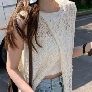 [오노마] ONM 여름 시스루 레이어드 롱 원피스 펀칭 레이스