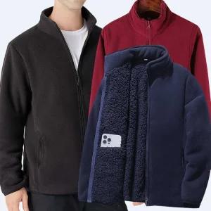 2장세트 마마로 남녀공용 기모 겨울 따뜻한 양털 보아털 빅사이즈 후리스 플리스 집업