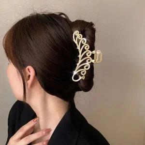 [콩심팥심]큐빅진주 헤어핀 올림머리 집게핀 머리핀