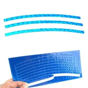 자동차 바퀴 튜닝 타이어 휠용 반사 스티커 파란색 배트맨로고 야간주행 반사리플렉터