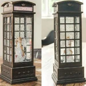 ksr 공중전화 천사 LED 워터볼 오르골 크리스마스선물 집들이선물 크리스마스장식 무드등