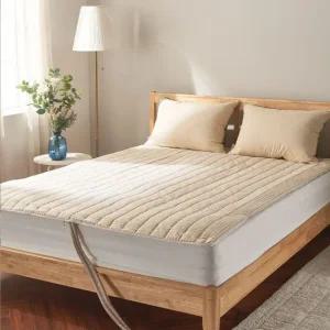 더크린 리얼체크소프트마이크로 온수매트커버 Q베이지