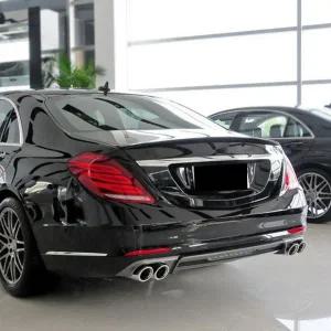 메르세데스 벤츠 호환 S W221 W222 W223 용 후방 트렁크 뚜껑 자동차 스포일러 자동차 테일 윙 ABS 플라스