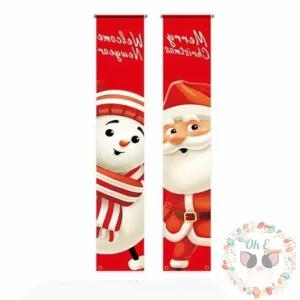 옥이드림 크리스마스 현수막 세로 크리스마스포토존 크리스마스배너 어린이집크리스마스현수막